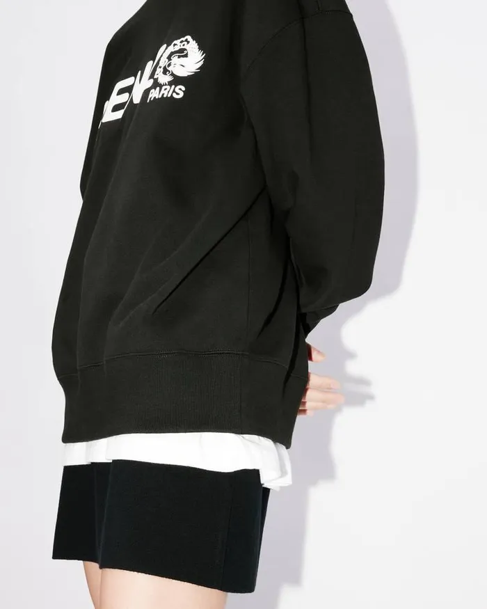 Kenzo Sweatshirts And Hoodies MenWomen 039Year Of The Dragon039 Oversize Genderless Sweatshirt Black