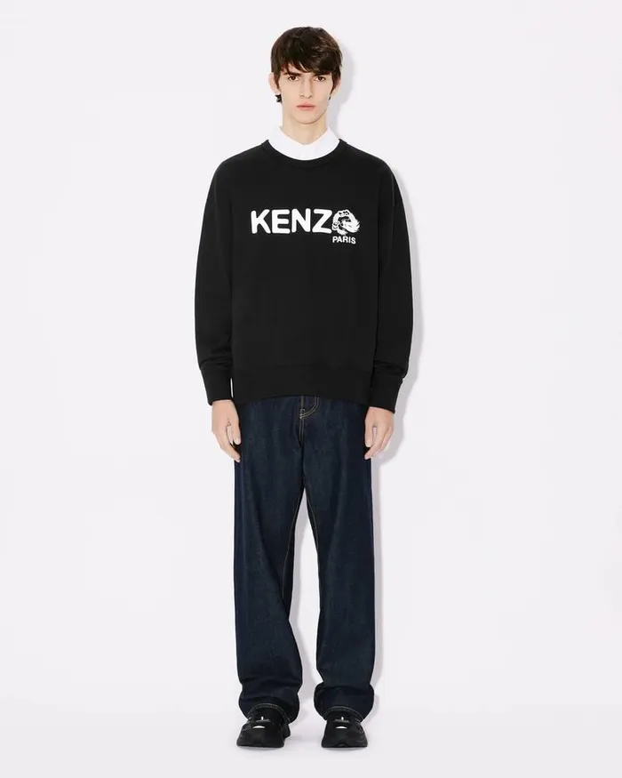 Kenzo Sweatshirts And Hoodies MenWomen 039Year Of The Dragon039 Oversize Genderless Sweatshirt Black