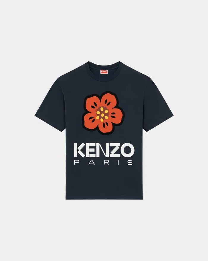 Kenzo TShirts And Polos Men 039Boke Flower039 Classic Tshirt Midnight Blue