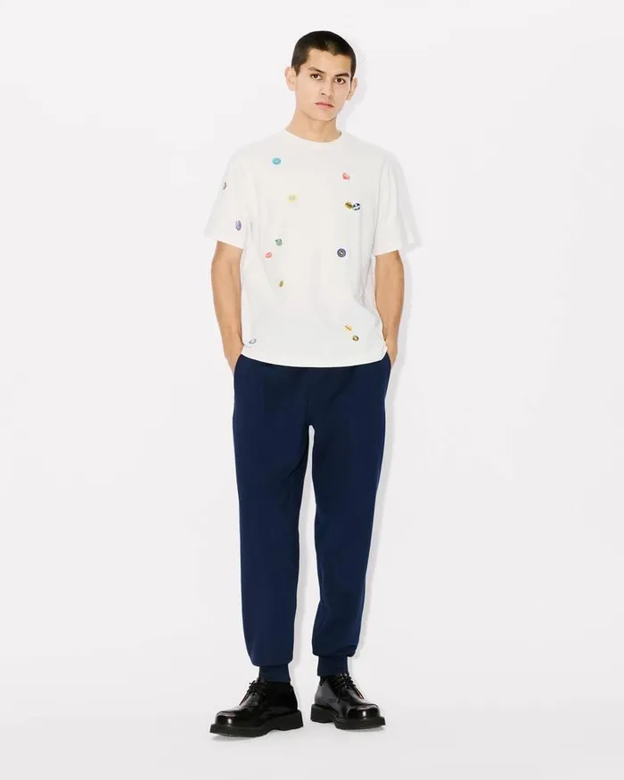 Kenzo TShirts And Polos Men Fruit Stickers039 Classic Tshirt Off White