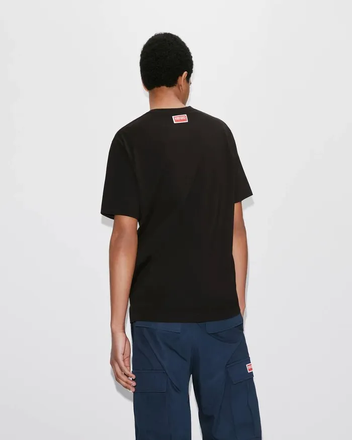 Kenzo TShirts And Polos Men Varsity Jungle039 Elephant Tshirt Black