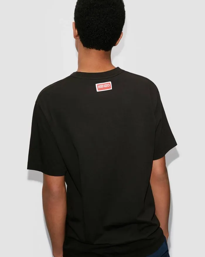 Kenzo TShirts And Polos Men Varsity Jungle039 Elephant Tshirt Black