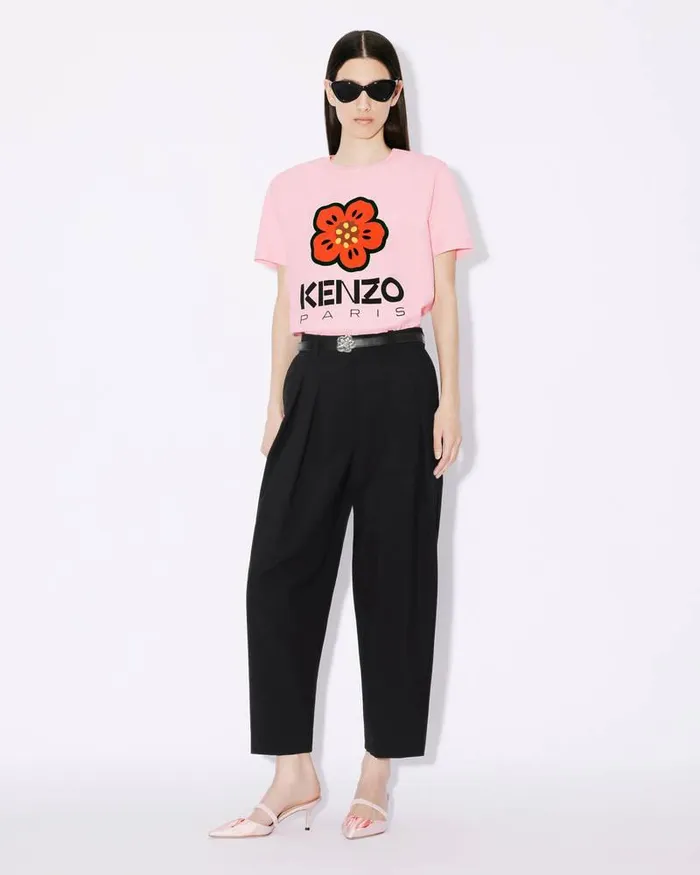 Kenzo TShirts And Polos Women 039Boke Flower039 Loosefit Tshirt Faded Pink