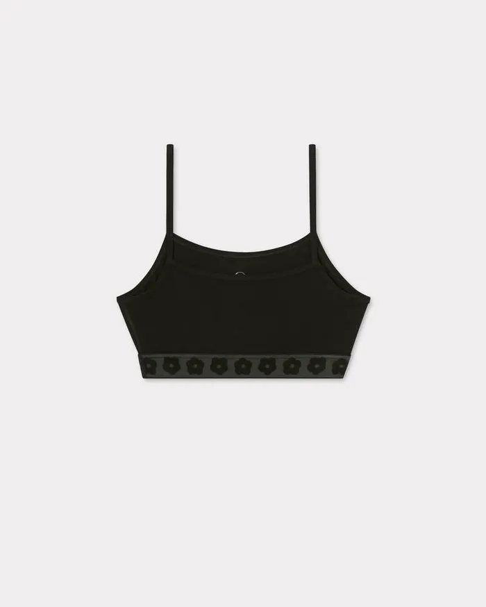 Kenzo TShirts And Polos Women 039Boke Flower 20039 Embroidered Bra Black