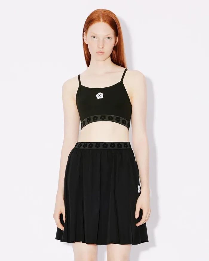 Kenzo TShirts And Polos Women 039Boke Flower 20039 Embroidered Bra Black
