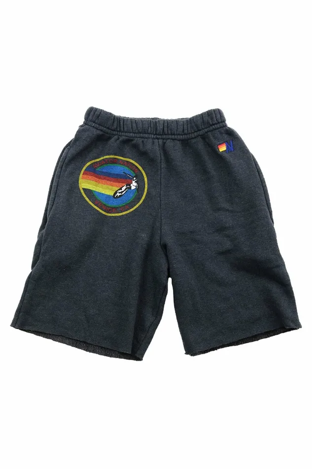 Kids AVIATOR NATION LAGUNA BEACH KIDS SWEATSHORTS 8211 CHARCOAL Aviator Nation