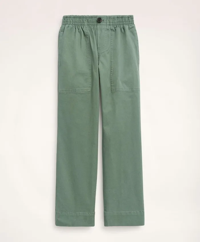 Kids Boys Chino Pants Green Brooks Brothers Pants and Shorts