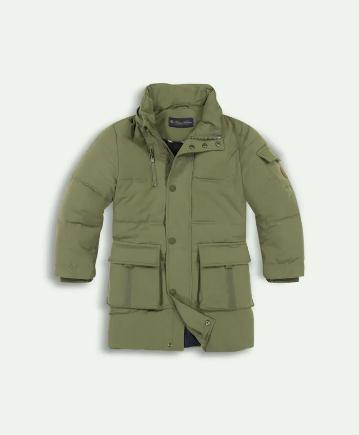 Kids Boys Parka Jacket Olive Brooks Brothers Coats and Jackets
