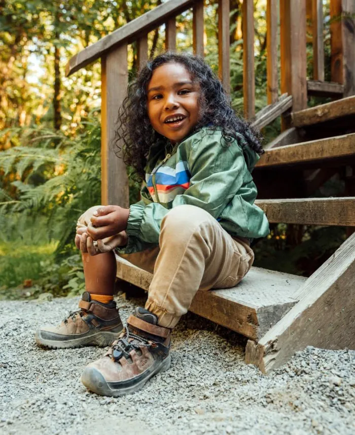 Kids KEEN Boots Little Kids039 Black Hiking Boots 8211 Targhee Mid WP Kids KEEN Boots Little Kids039 Black Hiking Boots 8211 Targhee Mid WP