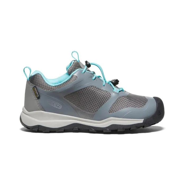 Kids KEEN Hike Big Kids039 Wanduro Low Waterproof Grey Leather Shoe