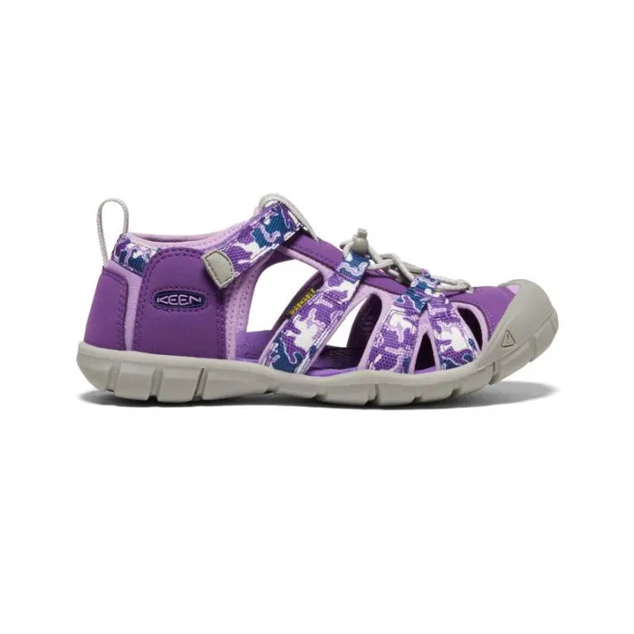 Kids KEEN Online Big Kids039 Purple Camo Water Sandals 8211 Seacamp II CNX
