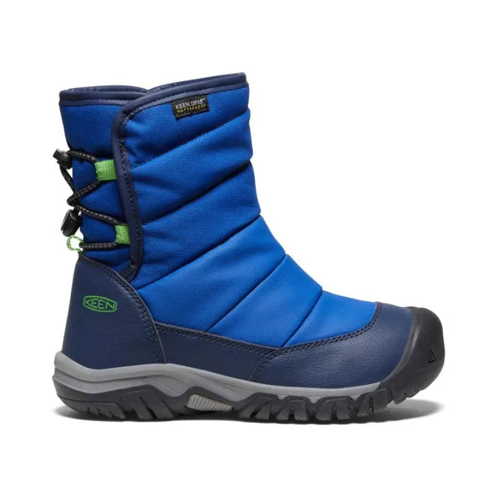 Kids KEEN Playground Big Kids039 Puffrider Waterproof Blue Boot