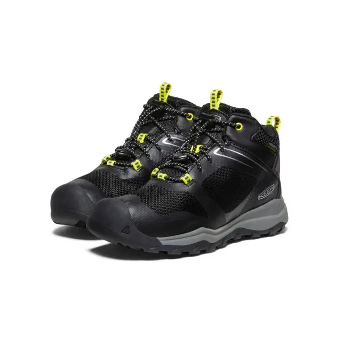 Kids KEEN Playground Big Kids039 Wanduro Mid Height Waterproof Black Leather Boot Kids KEEN Playground Big Kids039 Wanduro Mid Height Waterproof Black Leather Boot