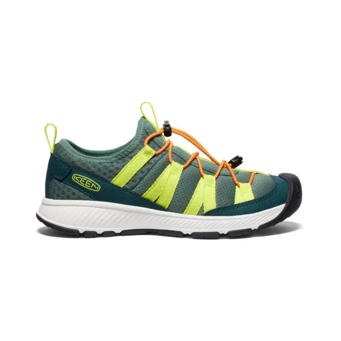 Kids KEEN Shoes Big Kids039 Motozoa Sneaker Sea MossScarlet Ibis Shoe