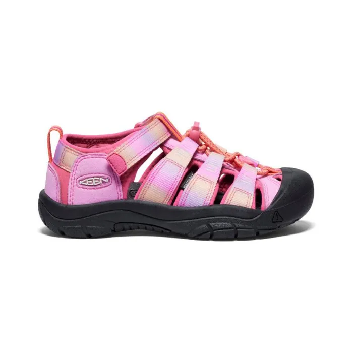 Kids KEEN Water Big Kids039 Newport H2 Hot PinkPastel Lavender Sandal