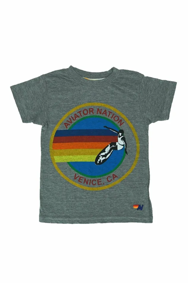 Kids KID039S AVIATOR NATION LAS VEGAS TEE 8211 HEATHER GREY Aviator Nation