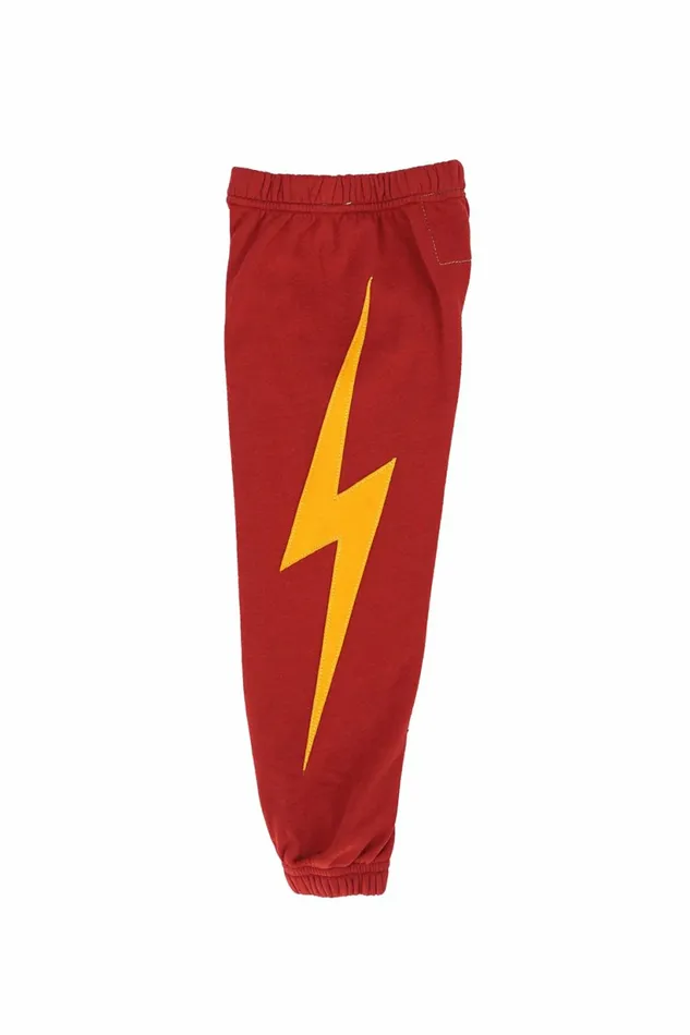 Kids KID039S BOLT SWEATPANTS 8211 RED Aviator Nation
