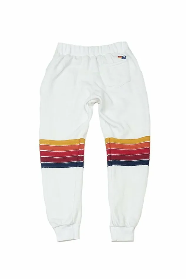 Kids KID039S MOTO STRIPE SWEATPANTS 8211 WHITE RED STRIPES Aviator Nation Kids KID039S MOTO STRIPE SWEATPANTS 8211 WHITE RED STRIPES Aviator Nation