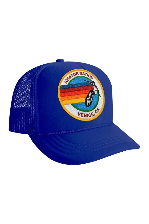 Kids KID039S SIGNATURE LOGO 8211 VINTAGE TRUCKER HAT Aviator Nation Kids KID039S SIGNATURE LOGO 8211 VINTAGE TRUCKER HAT Aviator Nation
