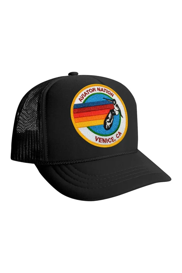 Kids KID039S SIGNATURE LOGO 8211 VINTAGE TRUCKER HAT Aviator Nation Kids KID039S SIGNATURE LOGO 8211 VINTAGE TRUCKER HAT Aviator Nation