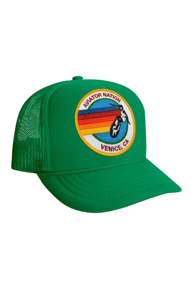 Kids KID039S SIGNATURE LOGO 8211 VINTAGE TRUCKER HAT Aviator Nation Kids KID039S SIGNATURE LOGO 8211 VINTAGE TRUCKER HAT Aviator Nation