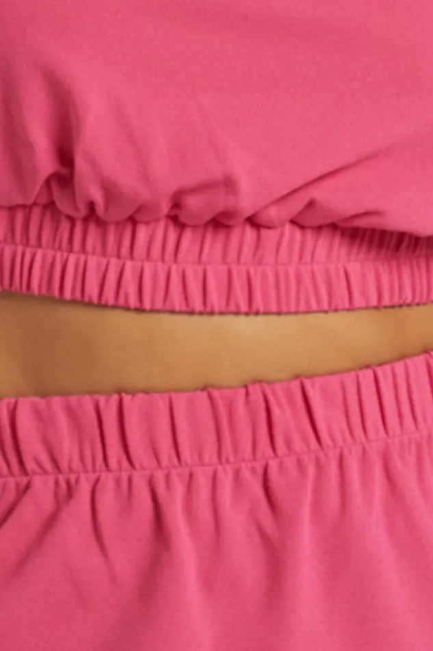 Kiki Top 8211 Halter Neck With Elastic Detailing Top In Hot Pink Women Showpo Tops