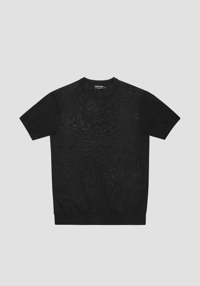 Knitwear Men Antony Morato Regular Fit Sweater In Black Wool Blend Black