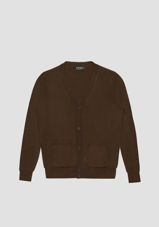 Knitwear Men Antony Morato Regular Fit Sweater In Wool Blend Yarn Rib Knitstitch Dark Tobacco Knitwear Men Antony Morato Regular Fit Sweater In Wool Blend Yarn Rib Knitstitch Dark Tobacco