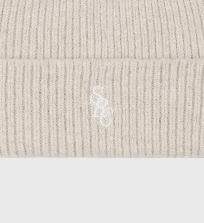 Knitwear Women Sporty and Rich SRC Wool Beanie 8211 CreamWhite
