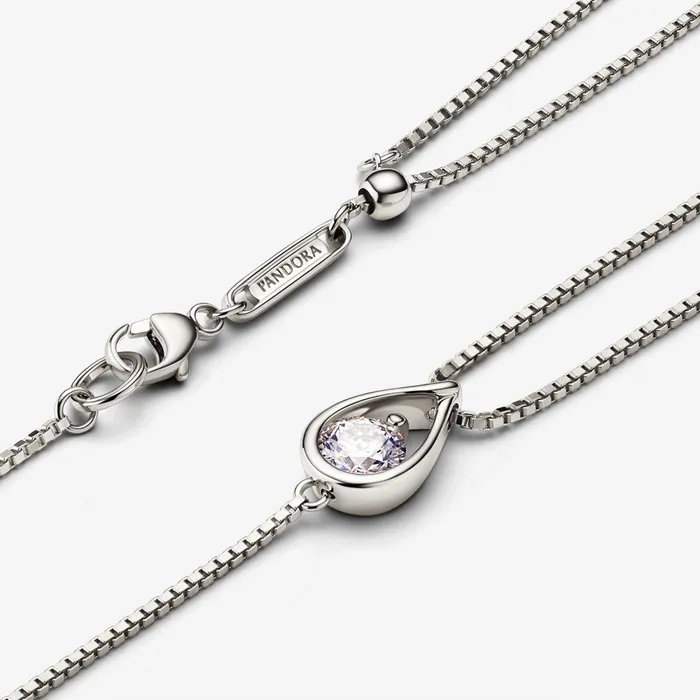 LabGrown Diamond Bracelets Women Pandora Online Infinite 14k White Gold Labgrown Diamond Double Chain Bracelet White Gold