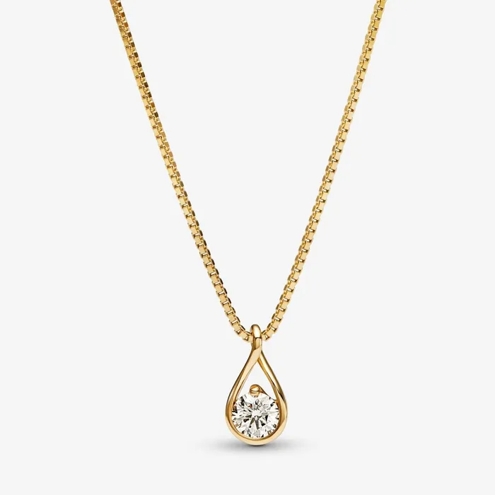 LabGrown Diamond Necklaces Women Pandora Online Infinite 14k Gold Labgrown Diamond Pendant Necklace Gold