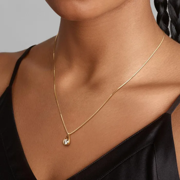LabGrown Diamond Necklaces Women Pandora Online Infinite 14k Gold Labgrown Diamond Pendant Necklace Gold