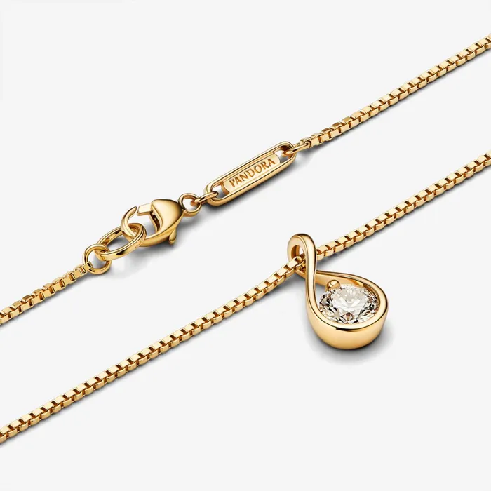 LabGrown Diamond Necklaces Women Pandora Online Infinite 14k Gold Labgrown Diamond Pendant Necklace Gold