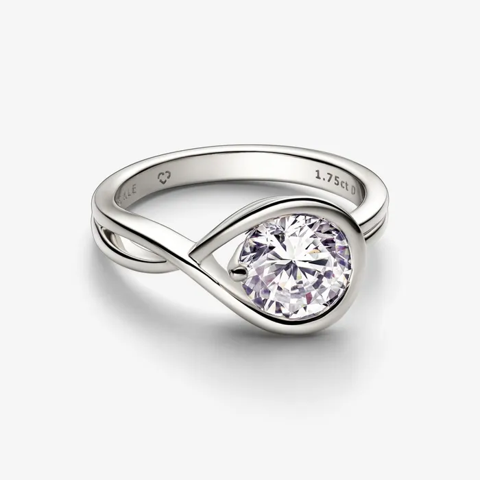 LabGrown Diamond Rings Women Pandora Online Infinite 14k White Gold Labgrown Diamond Ring White Gold