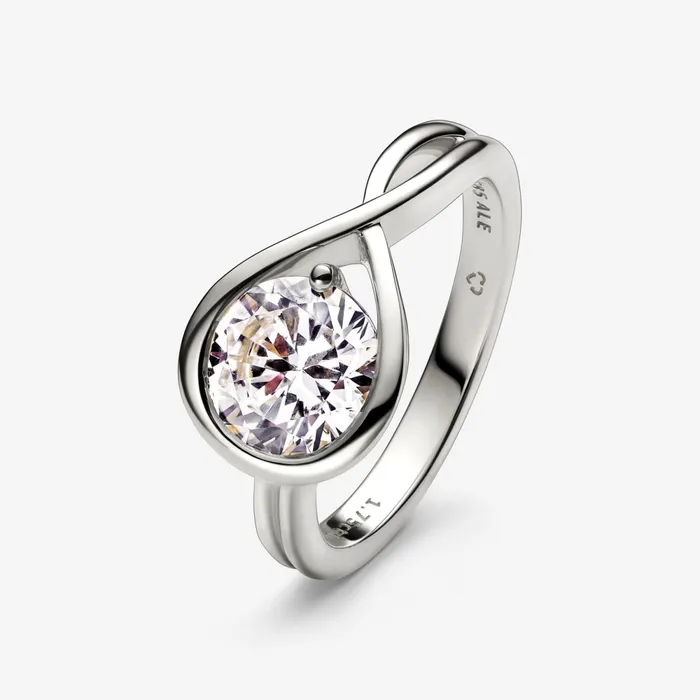 LabGrown Diamond Rings Women Pandora Online Infinite 14k White Gold Labgrown Diamond Ring White Gold