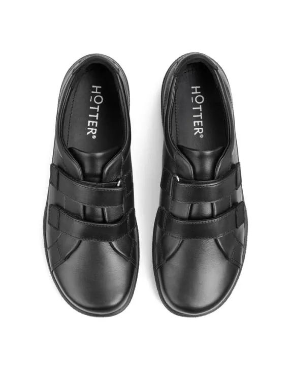 Leap II Shoes Black Women Hotter Flat Shoes