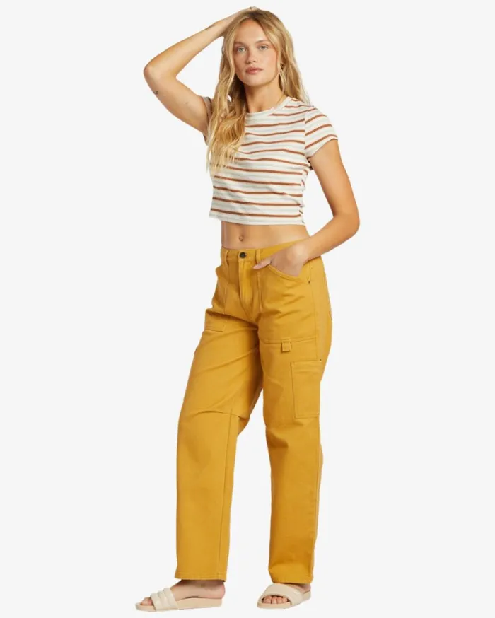 Leia Cargo Pants Wild Honey Women Billabong Denim