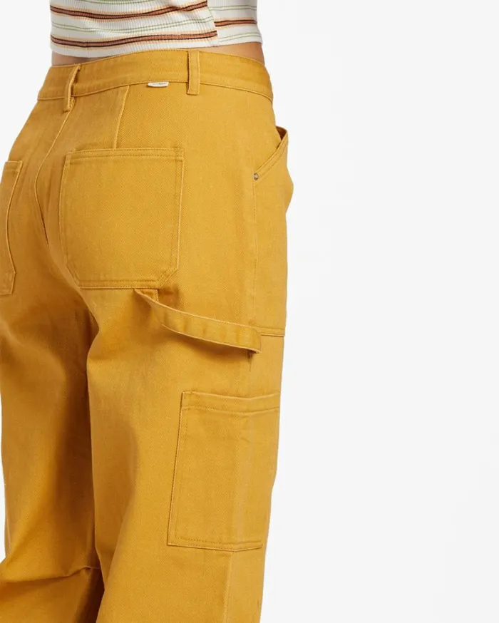Leia Cargo Pants Wild Honey Women Billabong Denim