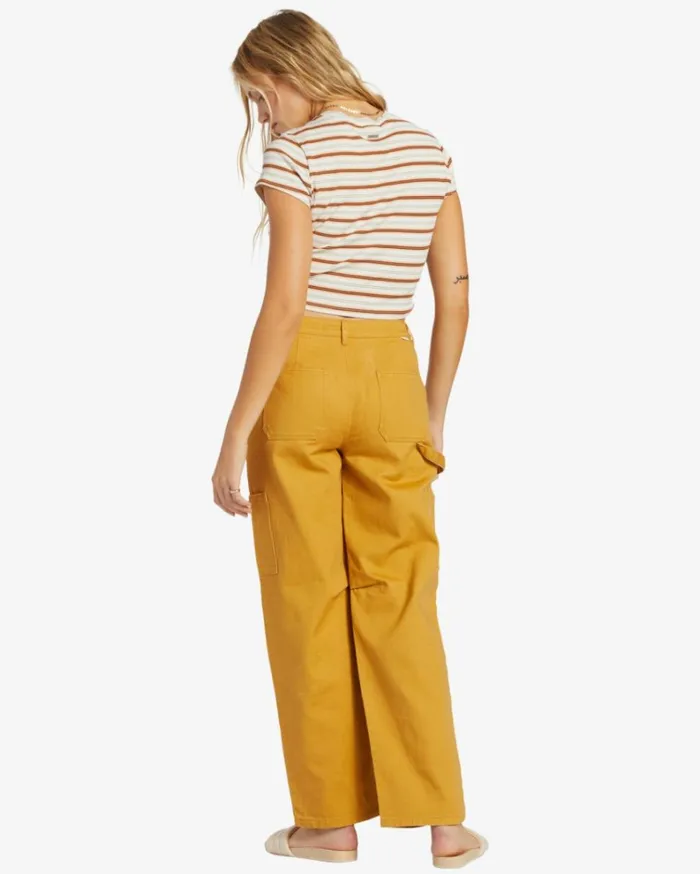 Leia Cargo Pants Wild Honey Women Billabong Denim