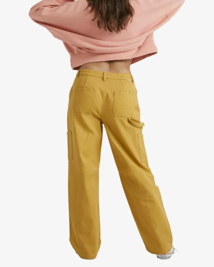 Leia Cargo Pants Wild Honey Women Billabong Denim