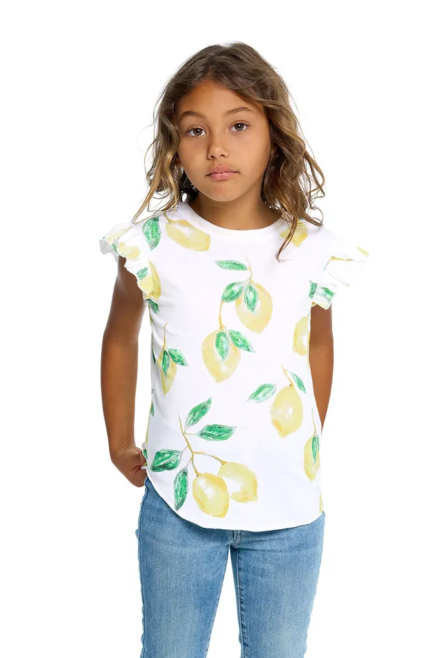 Lemon Twist Girls Tops Chaser Brand