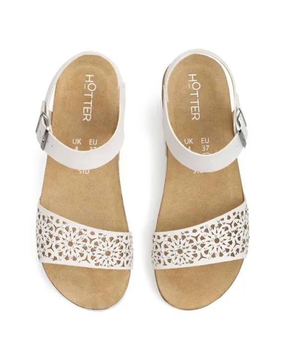 Leslie Sandals Ivory Women Hotter Cork Sandals