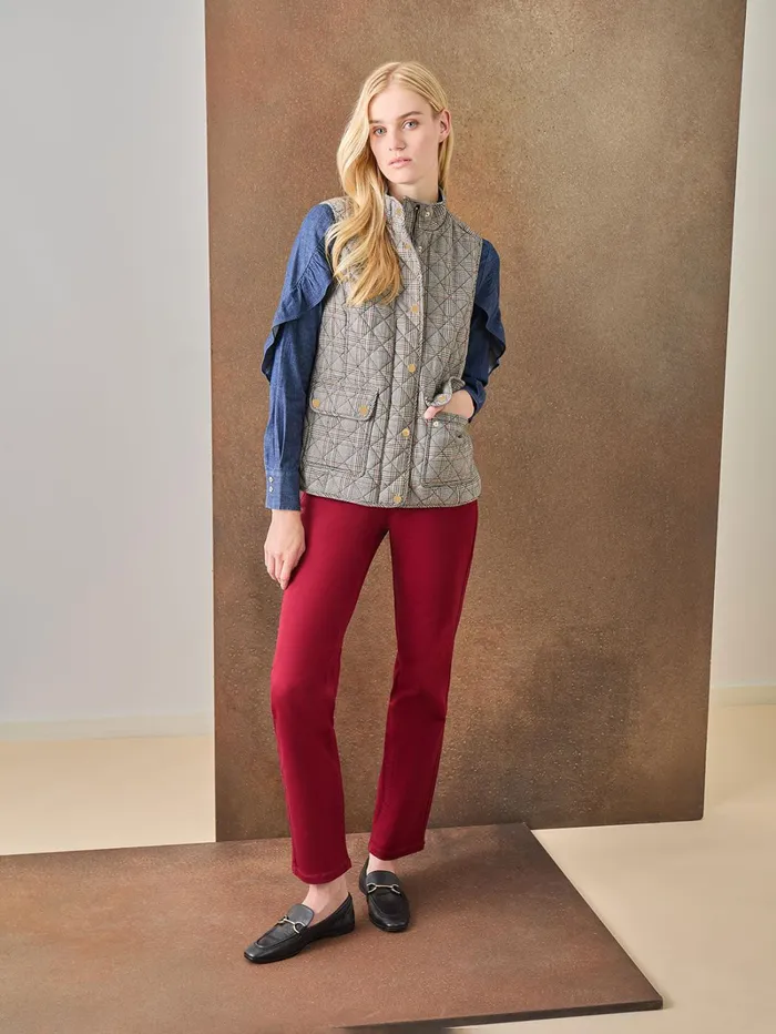 Lexington Straight Leg Jeans Bordeaux Women Jones New York Denim