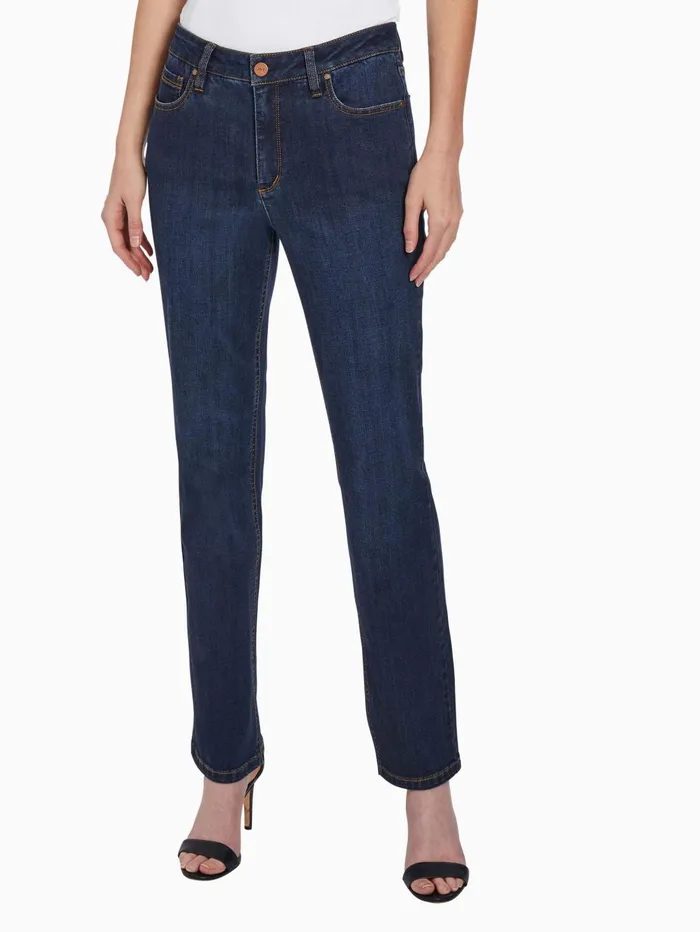Lexington Straight Leg Jeans Indigo Westpoint Wash Women Jones New York Denim