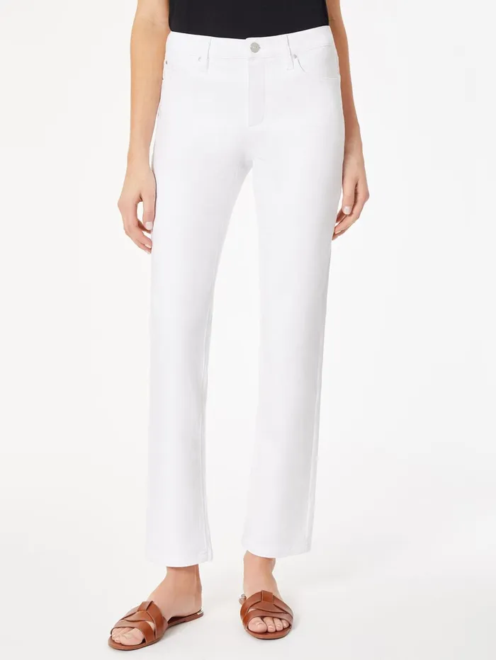 Lexington Straight Leg Jeans Soft White Women Jones New York Pants and Skirts