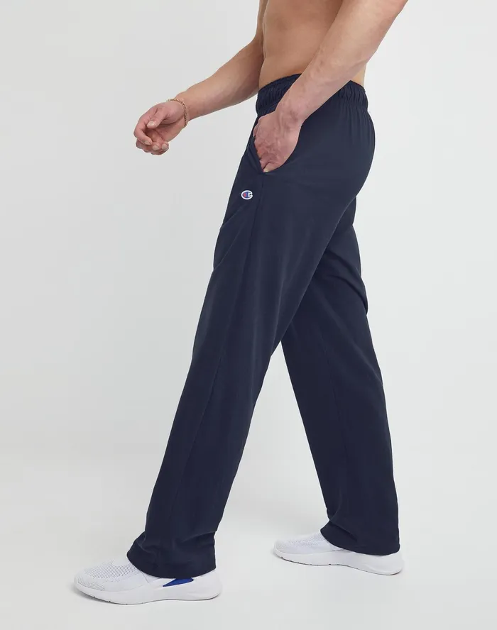 Lightweight Lounge Pants OpenHem C Logo 325034 Navy Men Champion Pants and Joggers