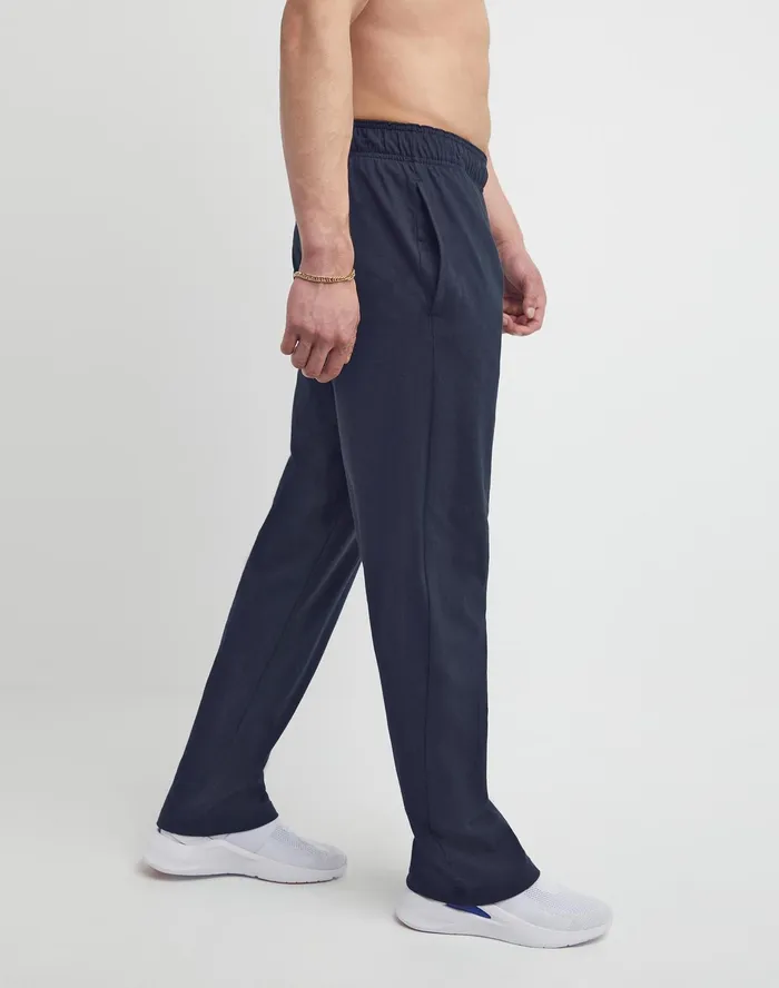 Lightweight Lounge Pants OpenHem C Logo 325034 Navy Men Champion Pants and Joggers
