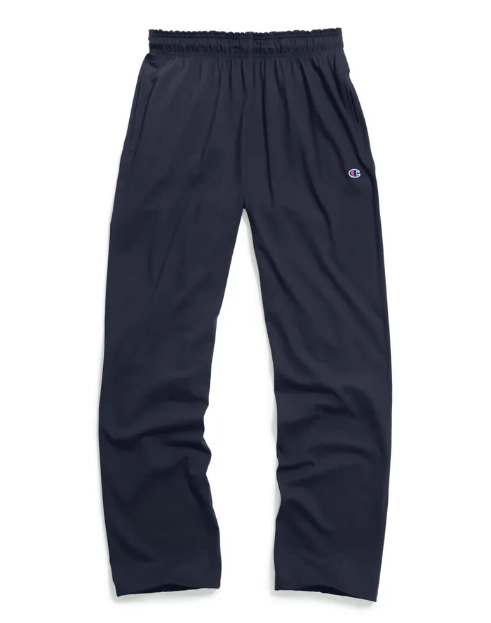 Lightweight Lounge Pants OpenHem C Logo 325034 Navy Men Champion Pants and Joggers