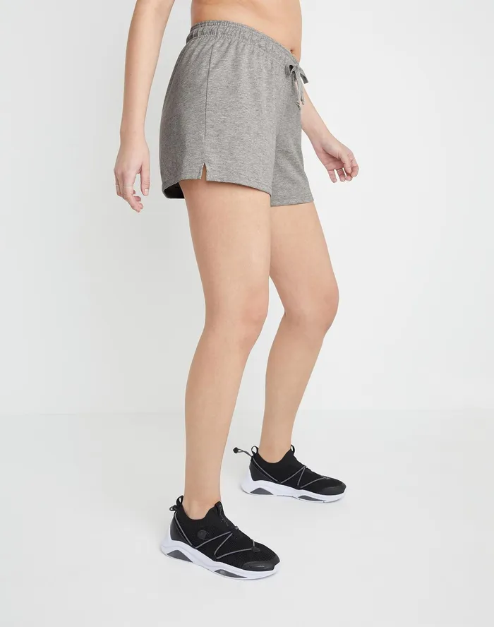 Lightweight Lounge Shorts C Logo 5034 Oxford Grey Women Champion Shorts