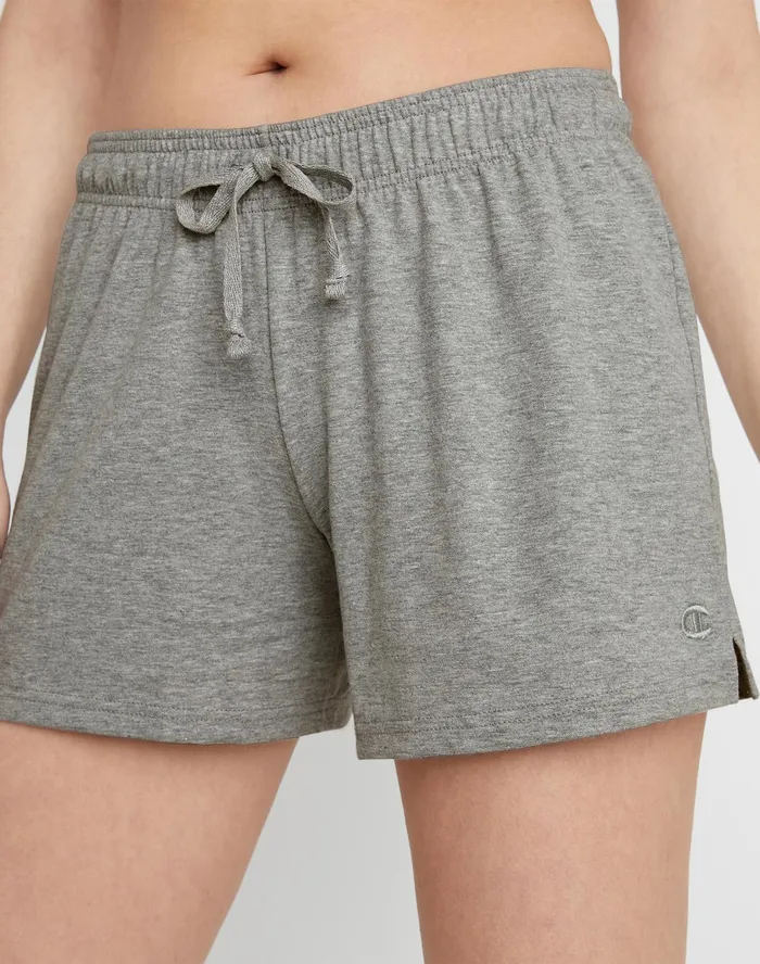 Lightweight Lounge Shorts C Logo 5034 Oxford Grey Women Champion Shorts